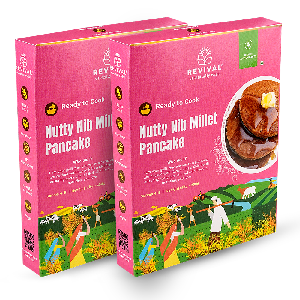 Nutty Nib Millet Pancake Mix Pack Of 2
