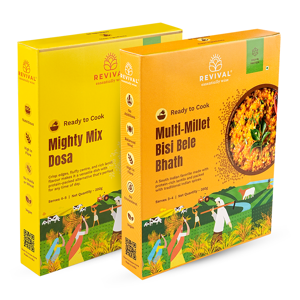 Multi-Millet Bisi Bele Bhath with Dosa