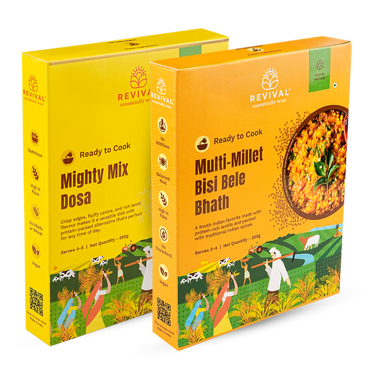 Multi-Millet Bisi Bele Bhath with Dosa