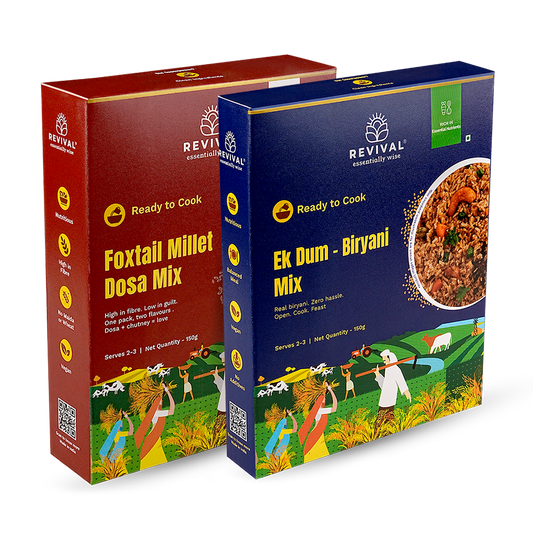 Ek Dum - Biryani Mix with Foxtail Millet Dosa Mix