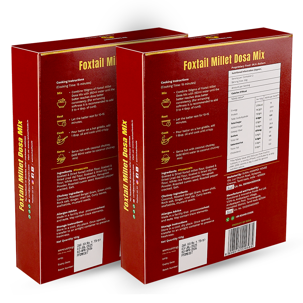 Foxtail Millet Dosa Mix Pack of 2