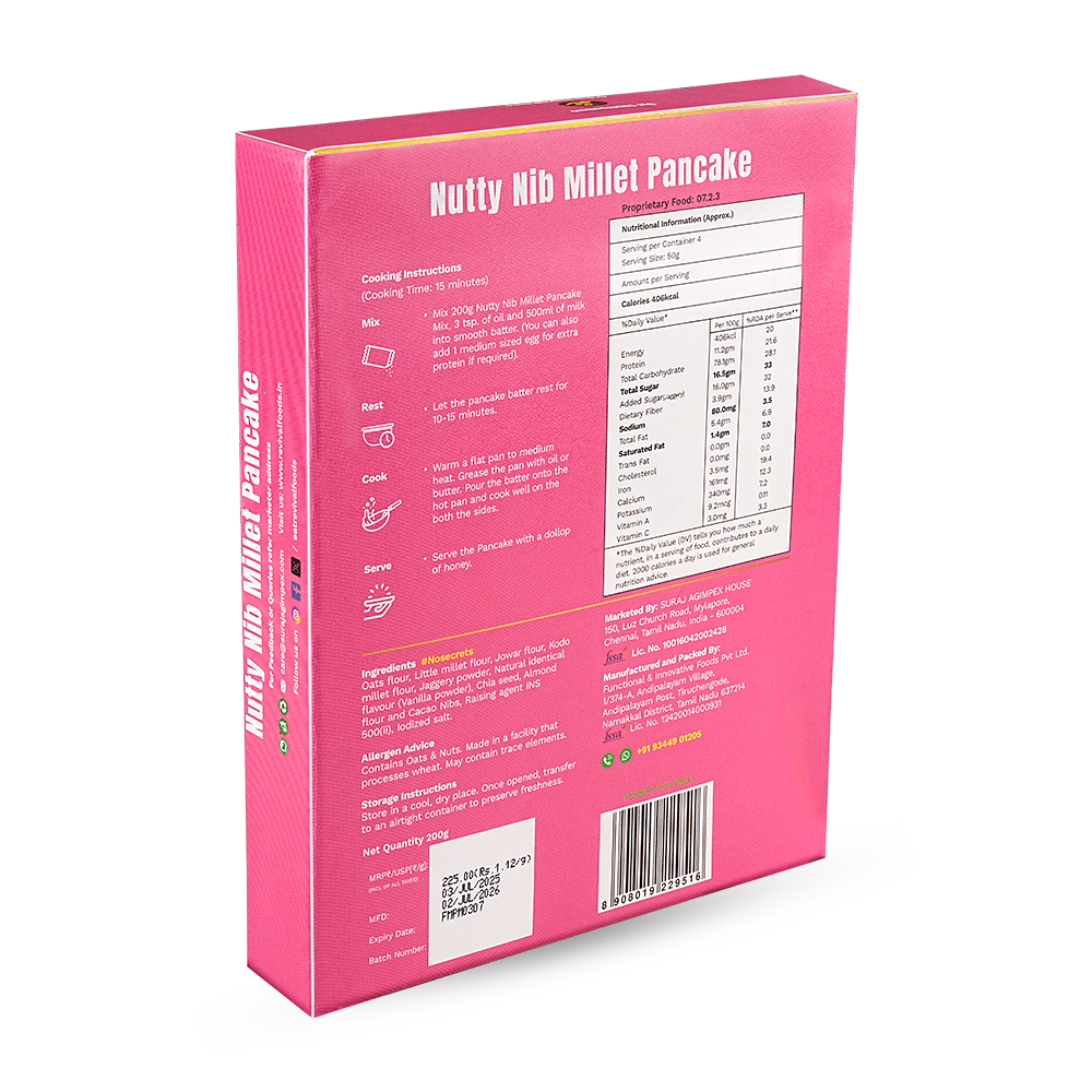 Nutty Nib Millet Pancake Mix