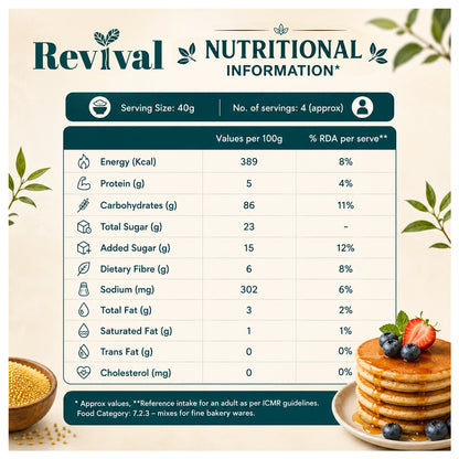 Millet Pancake Mix - Classic Vanilla