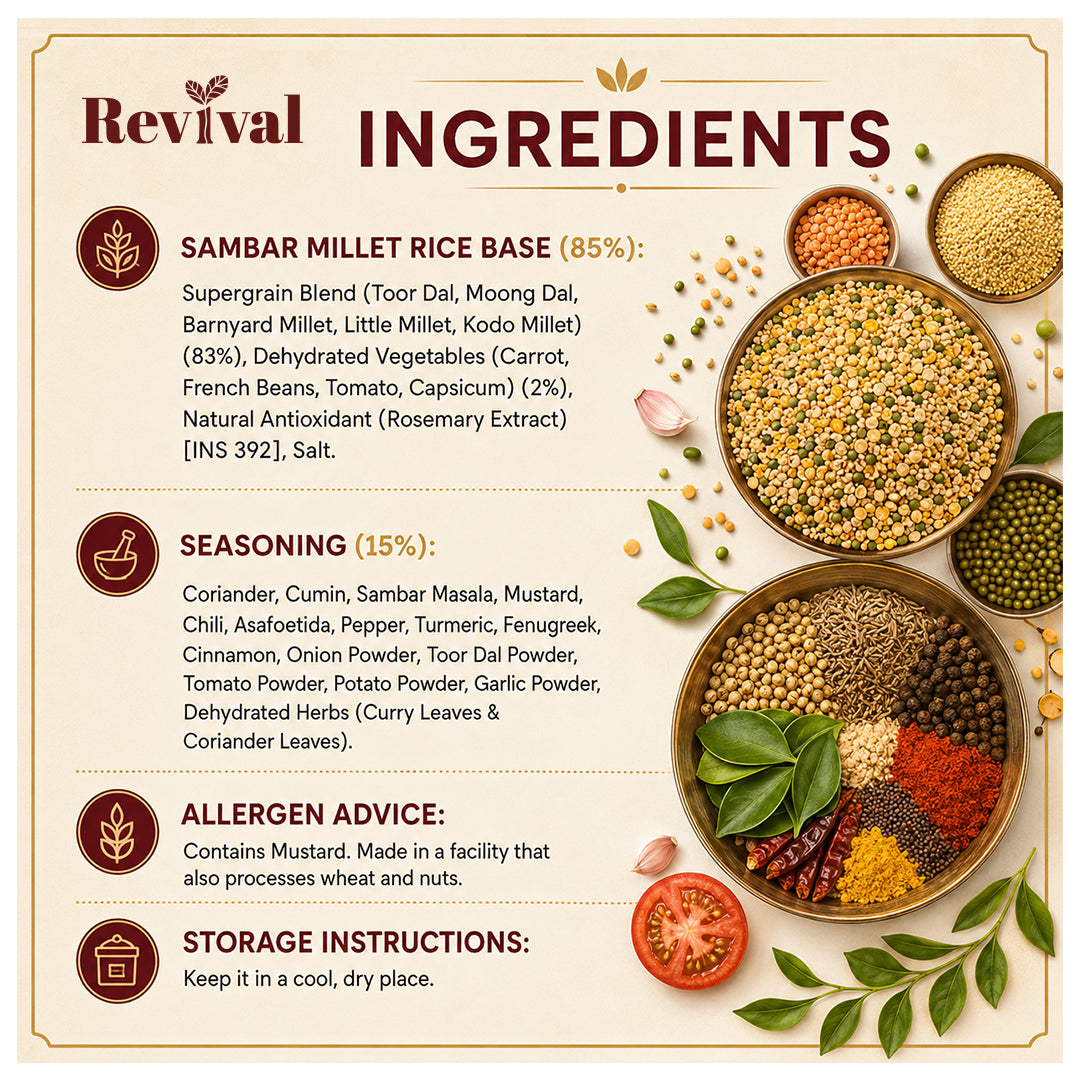 Sambar Millet Rice Mix