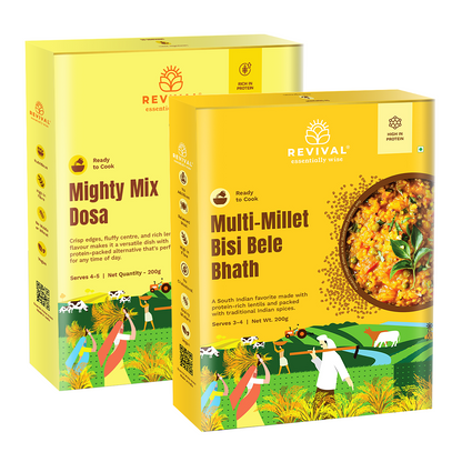 Multi-Millet Bisi Bele Bhath with Dosa