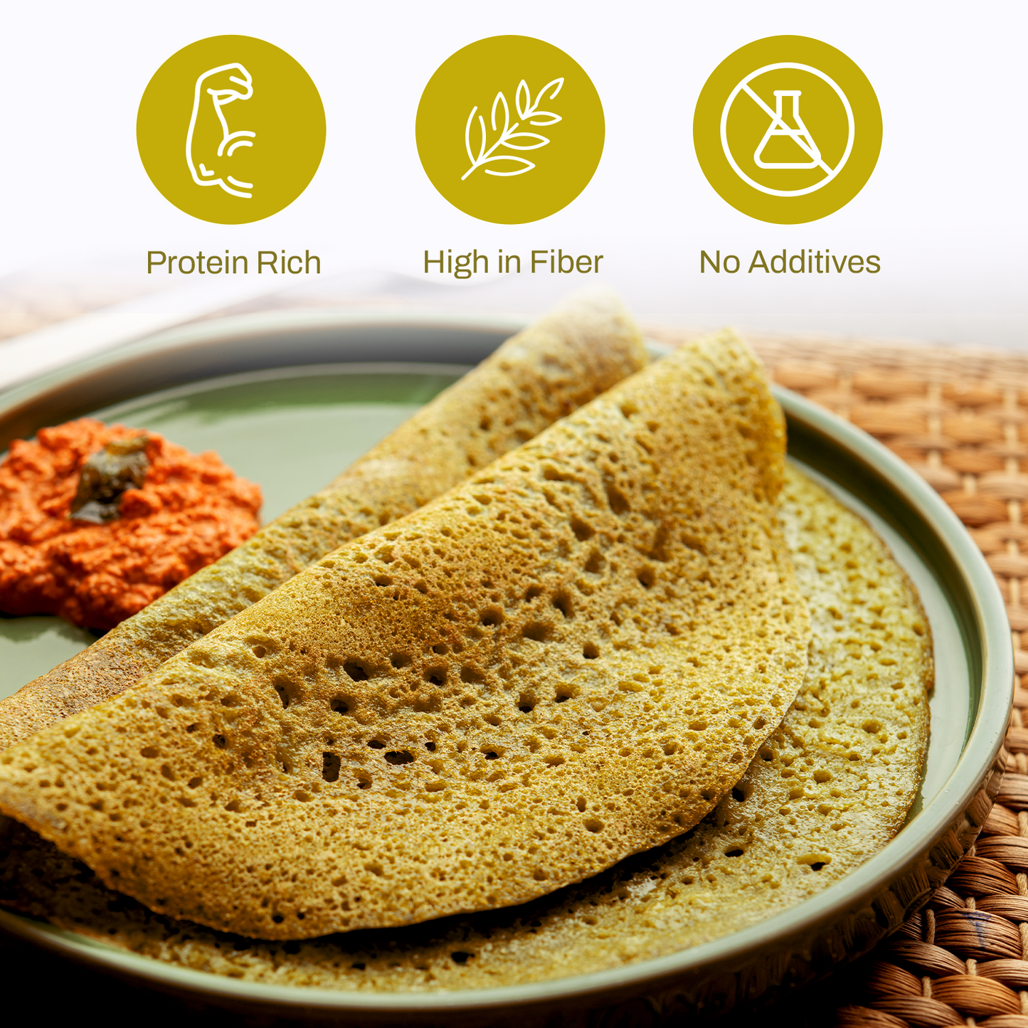 Multi-Millet Bisi Bele Bhath with Dosa