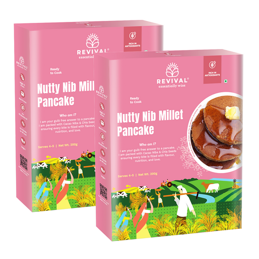 Nutty Nib Millet Pancake Mix Pack Of 2