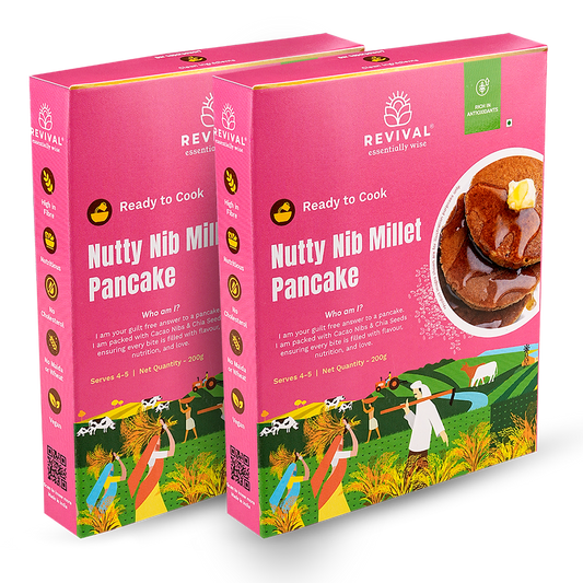Nutty Nib Millet Pancake Mix Pack Of 2