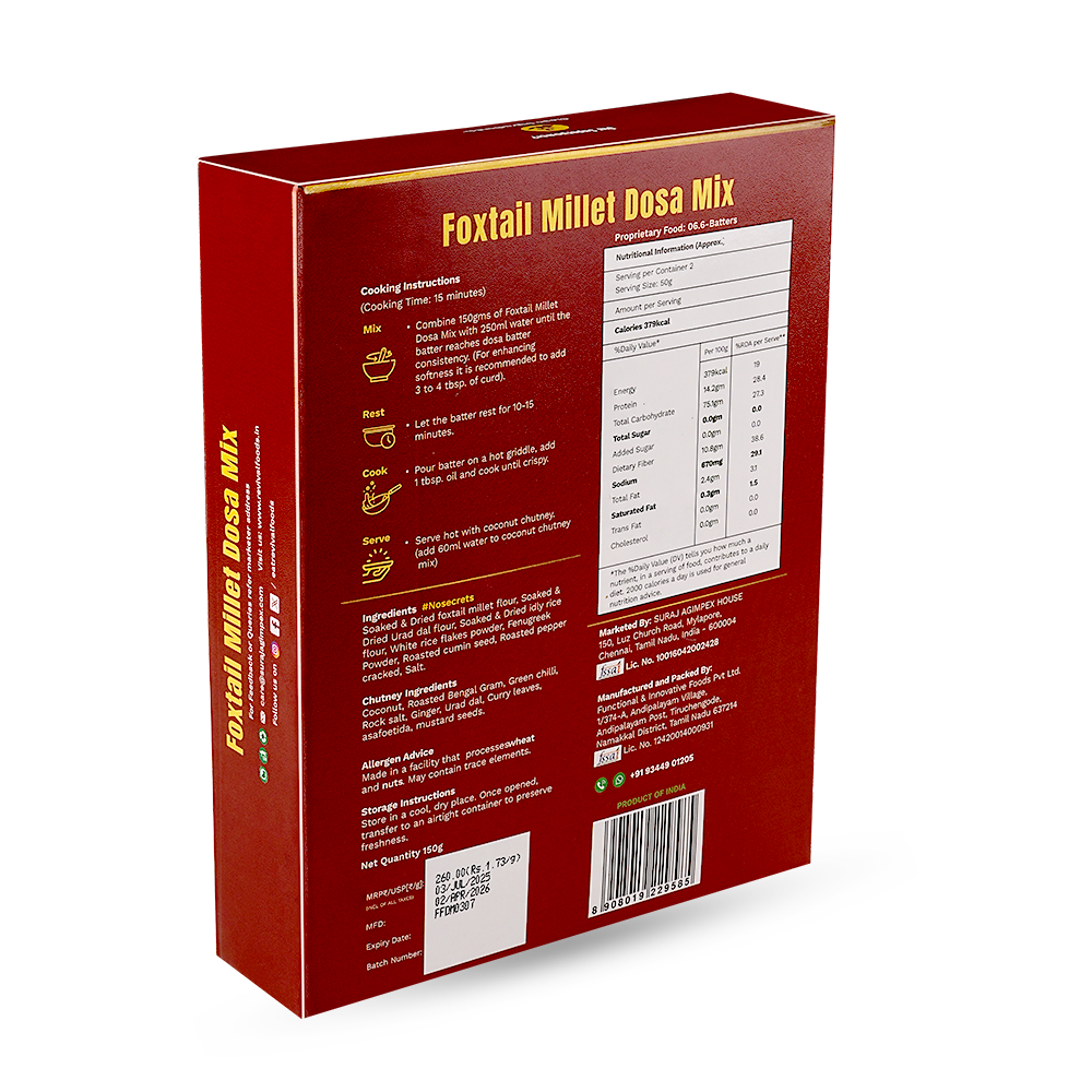 Foxtail Millet Dosa Mix